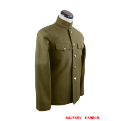 WWII Japanese IJA M1930 Showa Type 5 EM Wool tunic olive drab 第二次世界大戦日本帝国陸軍 昭五式兵用ジャケット軍衣 ウール茶褐色