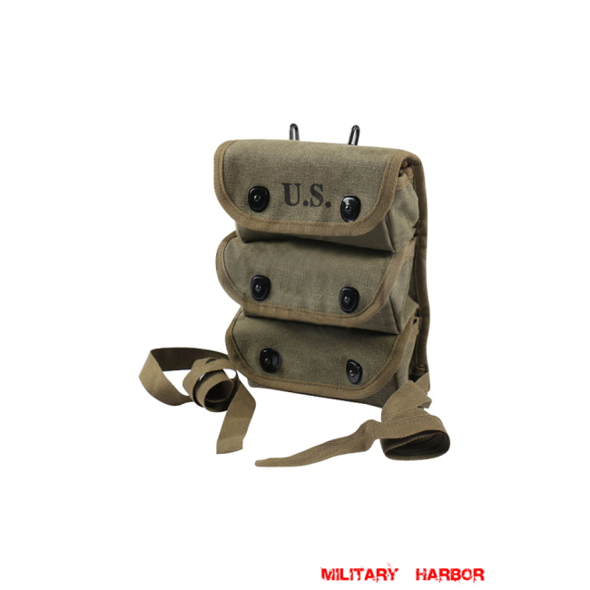 ww2 US,ww2 US ARMY,ww2 USMC, US field gear,vintage, M1, helmet, field, jacket, paratrooper,Blitz,Dday,Operation Market Garden,Normandy,Arden,Battle of berlin,Barbarossa,El Alamein,Dunkirk,midway,bulge,Band of Brothers,Saving Private Ryan,Fury,Valkyrie,WWII 3 Pocket Grenade Carrier