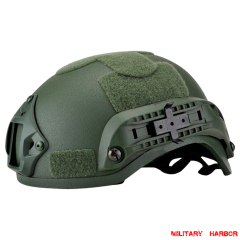 Military Army MICH2001 Tactical Helmet ABS for airsoft green
