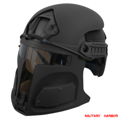 Desert Raider Bounty Hunter Helmet Mask for Ops-Core FAST (mask only) BLACK